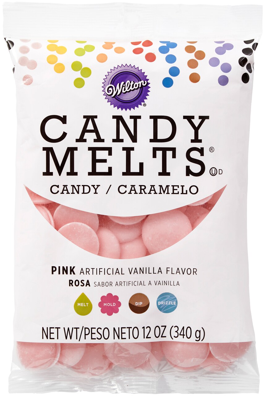 Wilton Candy Melts Flavored 12Oz-Pink, Vanilla